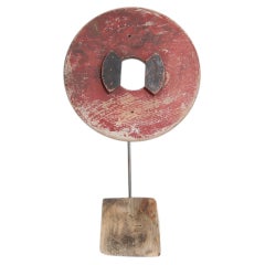 Early 20th Century Wooden Casting Pattern Object with Original Patina