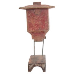 Early 20th Century Wooden Casting Pattern Object with Original Patina