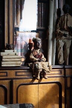 Early 20th Century Wooden Ottoman Doll Figure Grand Tour