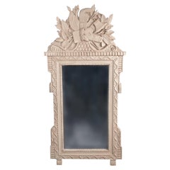 Miroir de chasse au trophée en bois du début du 20e siècle
