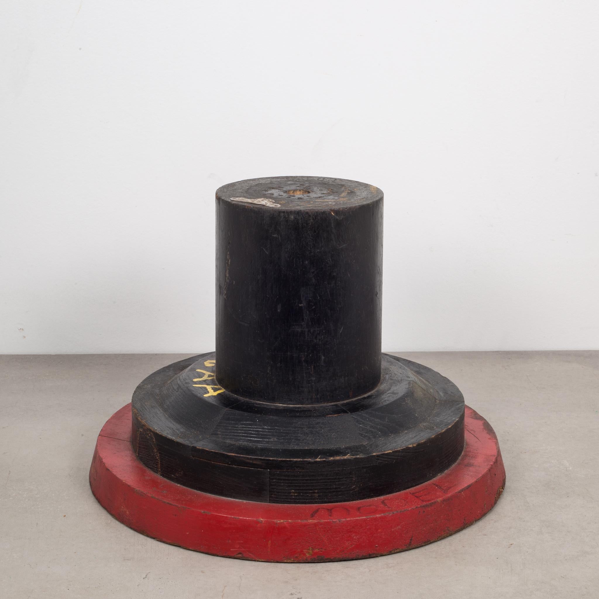 Industrial Early 20th Century Wooden Wheel Foundry Mold, circa 1900