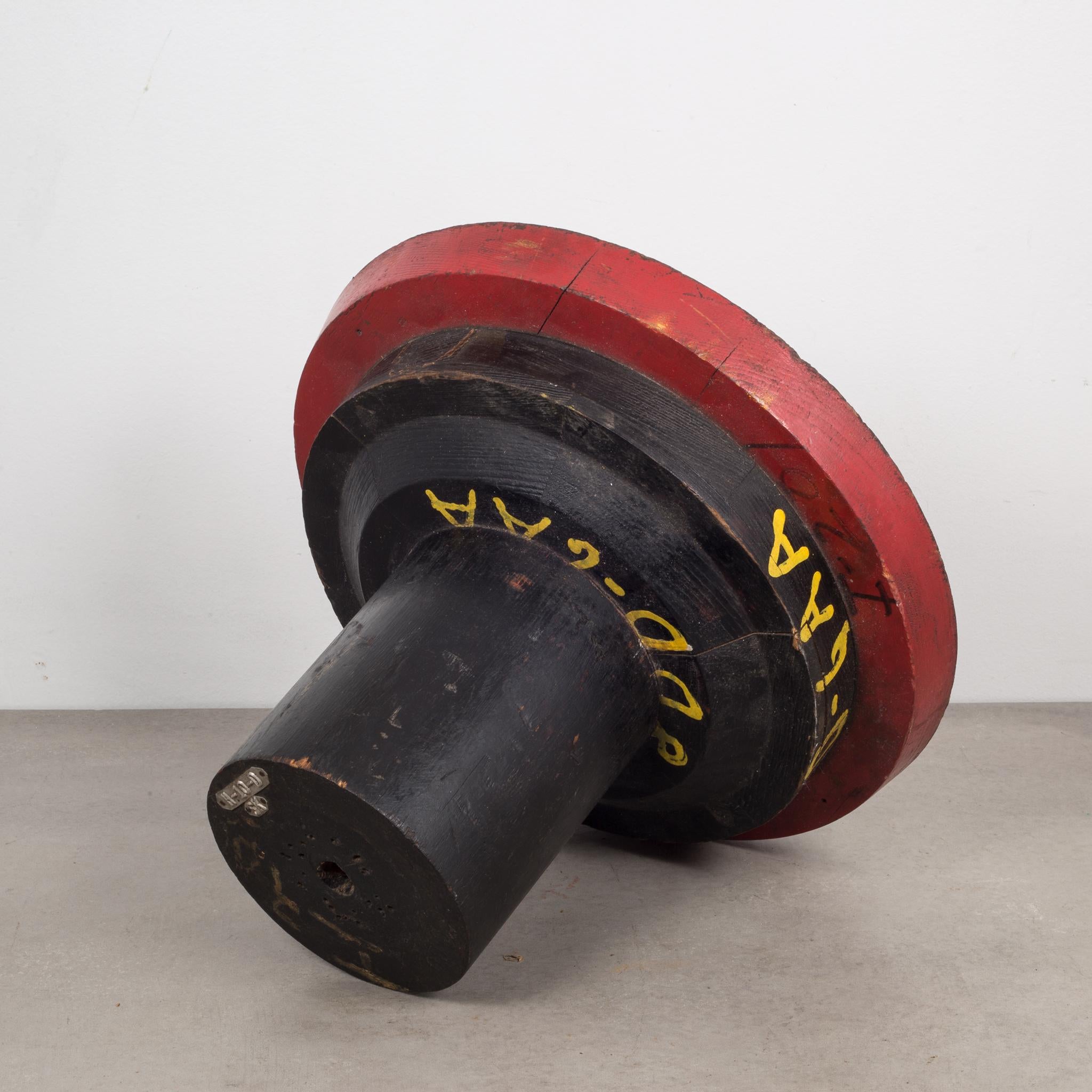 Early 20th Century Wooden Wheel Foundry Mold, circa 1900 1