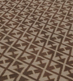 Early 20th Century Wool Handwoven Moroccan Rug