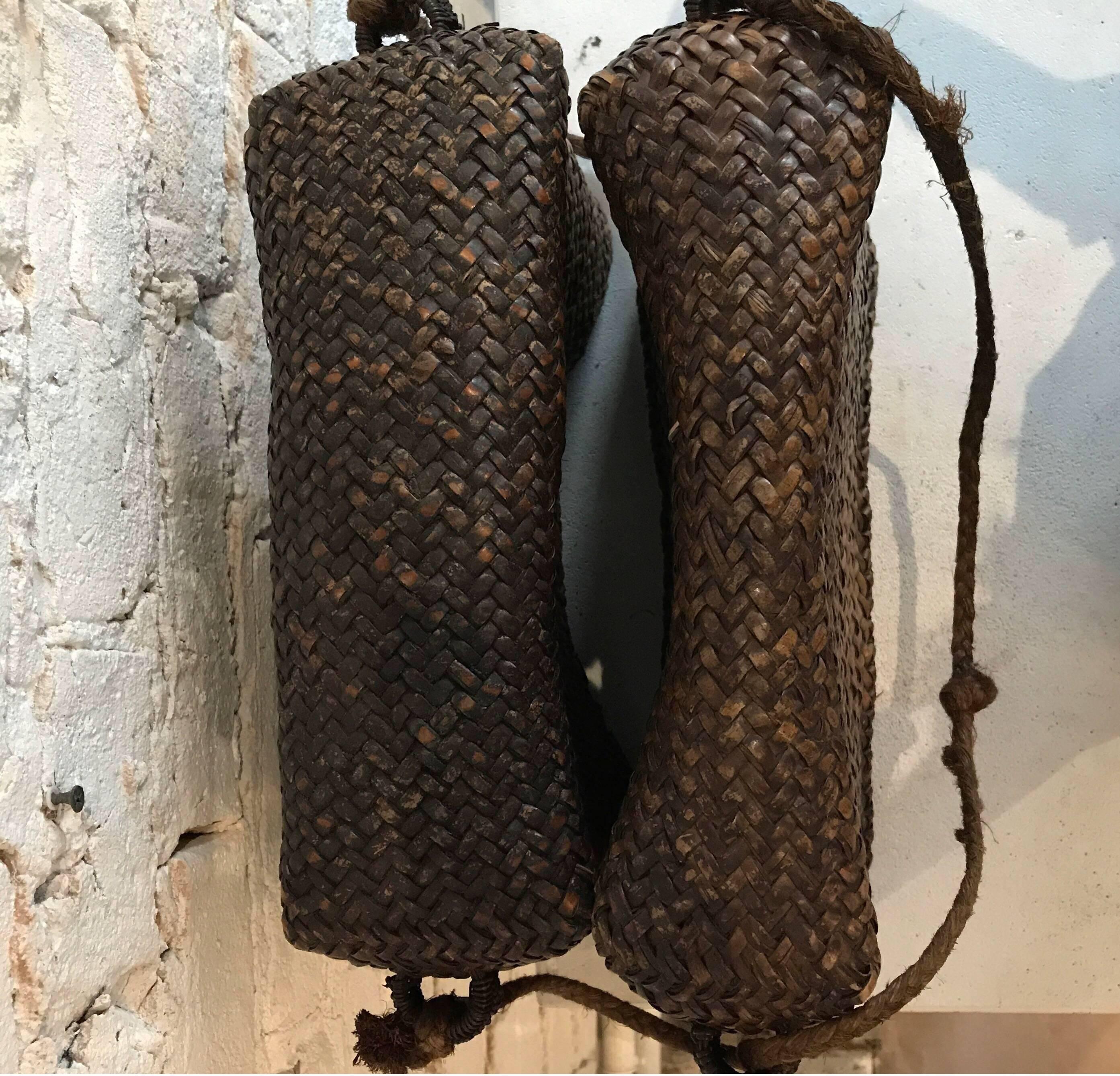 Cestino tailandese intrecciato dei primi del Novecento in vendita 1