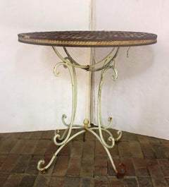 Early 20th Century Wrought Iron Bistro Table