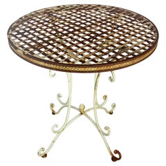 Early 20th Century Wrought Iron Bistro Table