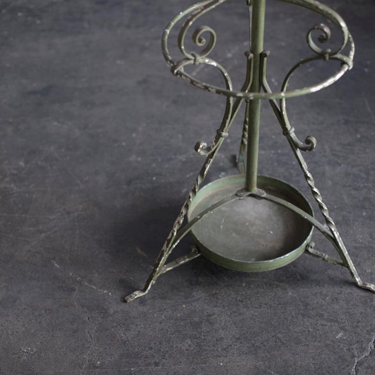 Early 20th Century Wrought Iron Hat and Coat Stand For Sale at 1stDibs