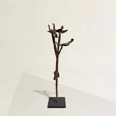 Early 20th Century Wrought Iron Yoruba Ọ̀sanyìn Staff