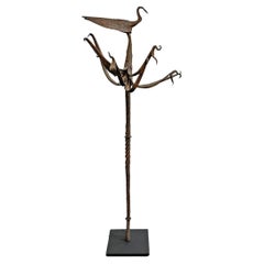 Early 20th Century Wrought Iron Yoruba Ọ̀sanyìn Staff