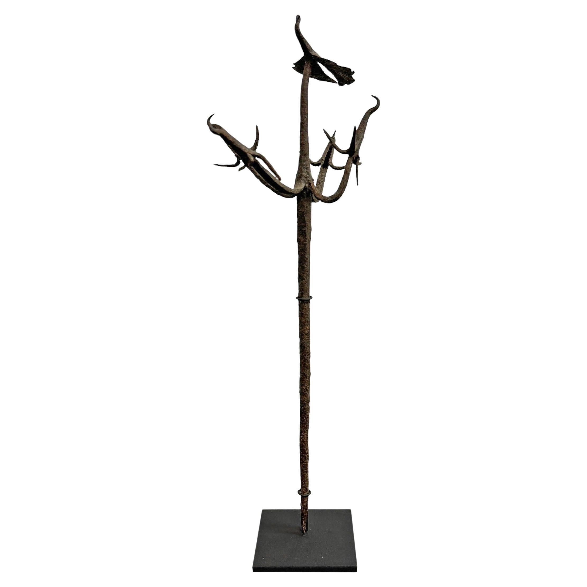 Early 20th Century Wrought Iron Yoruba Ọ̀sanyìn Staff