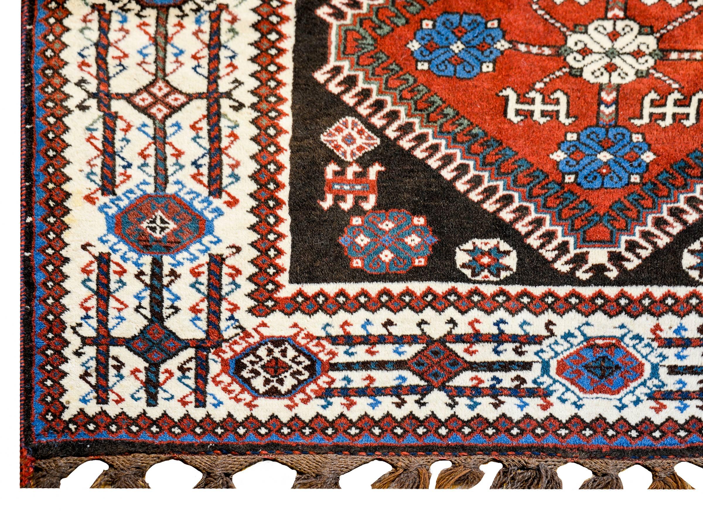 Early 20th Century Yalameh Rug For Sale at 1stDibs
