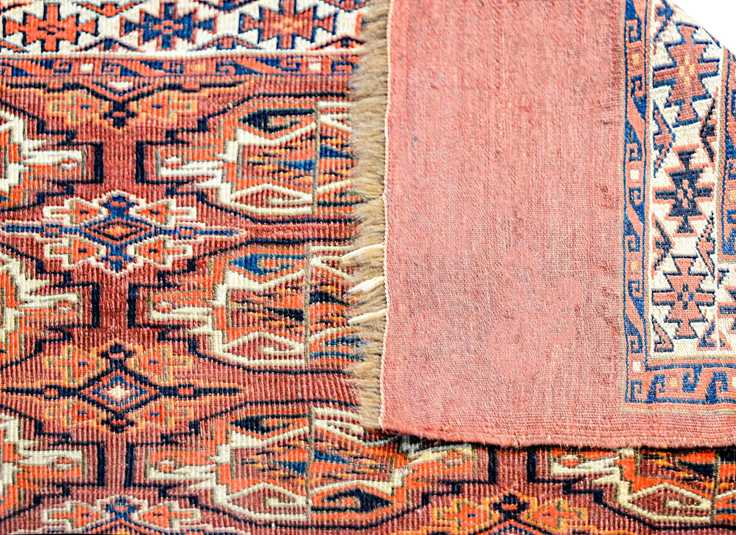 Yamut-Teppich des frühen 20. Jahrhunderts im Zustand „Gut“ im Angebot in Chicago, IL