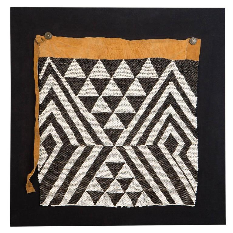 Botswanan Early 20th Century Yei Beaded Apron, Botswana