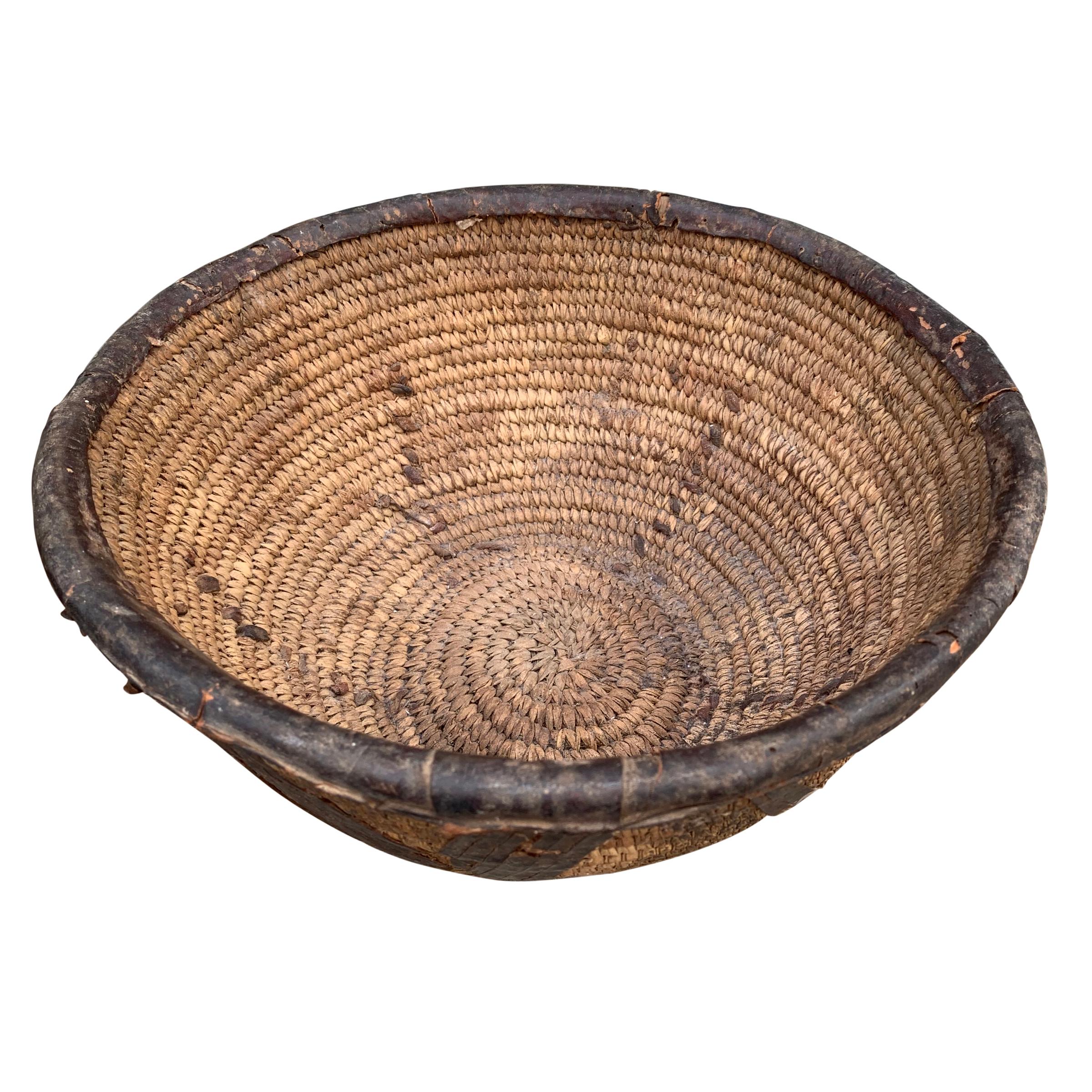 Tribal Early 20th Century Yoruba Basket