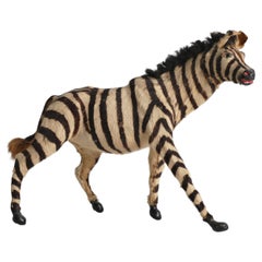 Used Early 20th Century Zebra Figurine