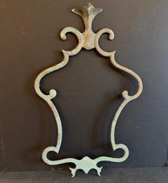 Early 20th Century Zinc Frame Architectural Wall Fragment