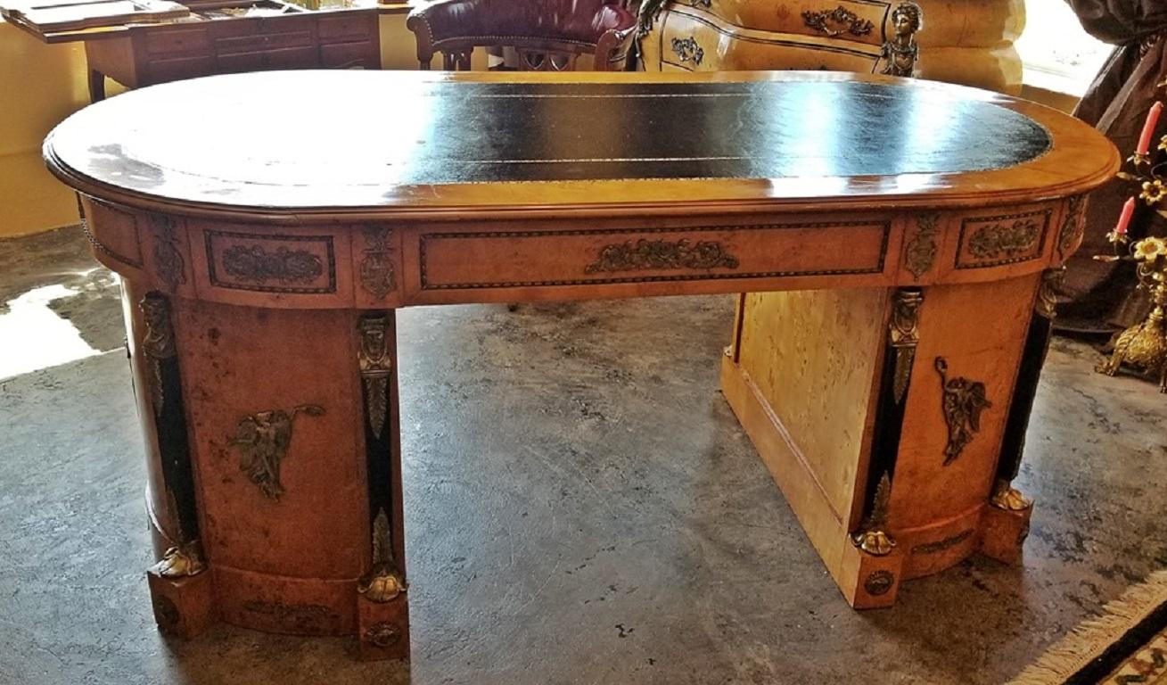 Early 20th Centuy French Neo Classical Revival Style Partners Desk 4
