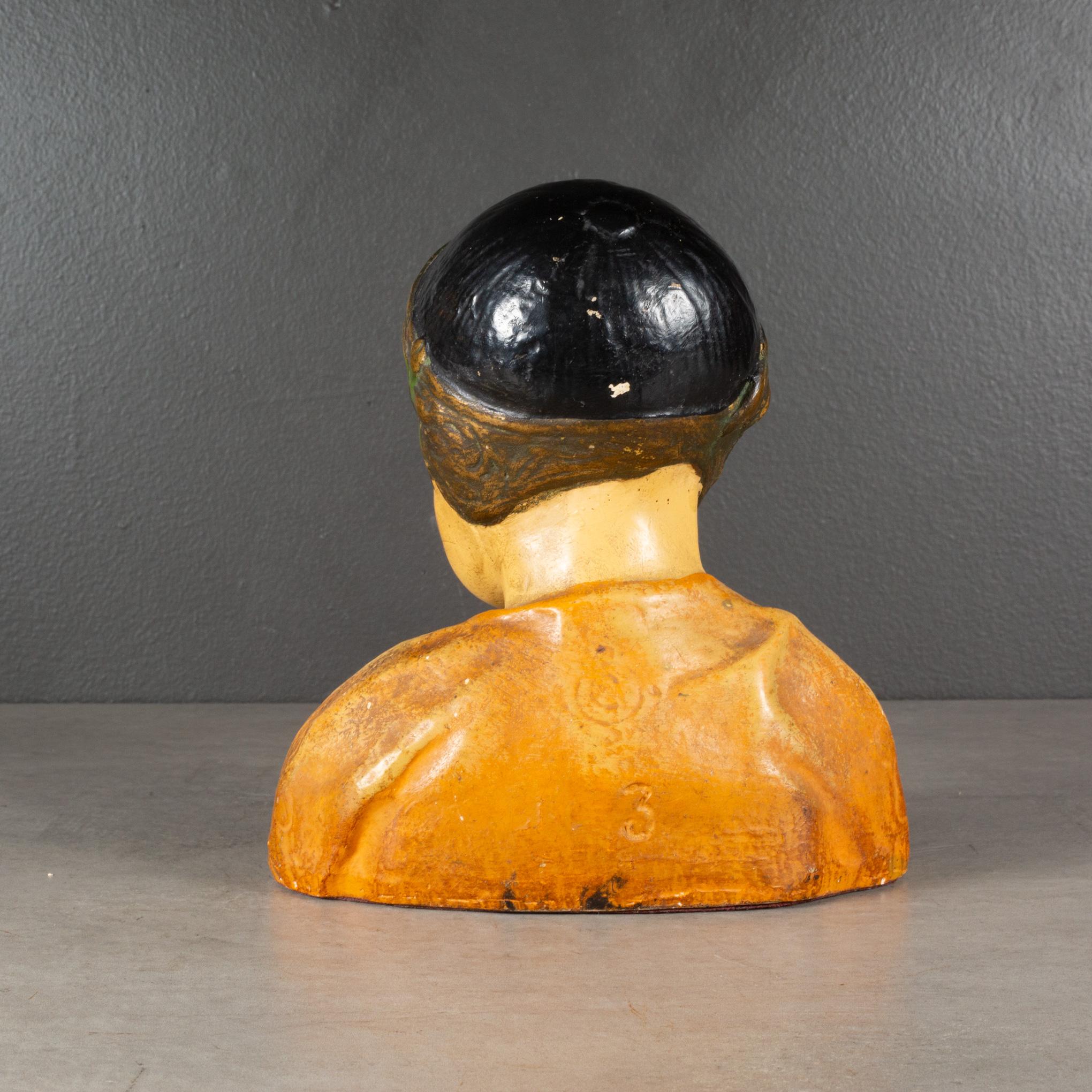 Chalkware-Büste aus dem frühen 20. Jahrhundert, Esther Hunt zugeschrieben, um 1920 (amerikanisch) im Angebot