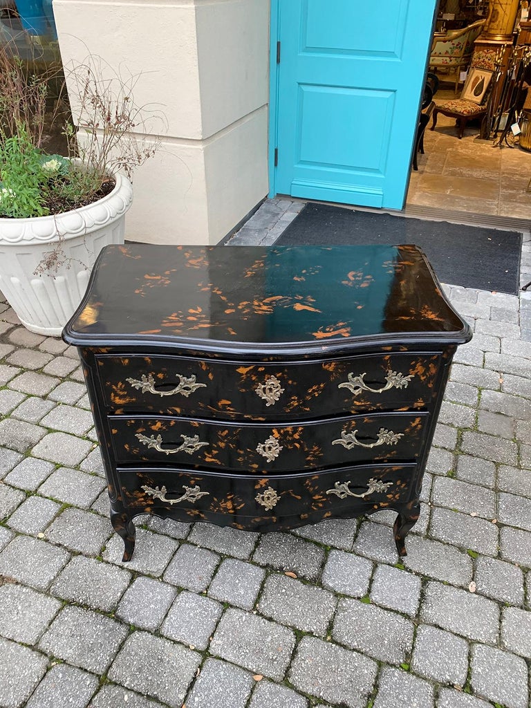 Early 20th French Faux Tortoise Shell Chest For Sale at 1stdibs
