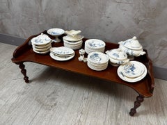 Early 20th French Gien Faience Children’s Tea Set, 50 Pieces, Circa 1900