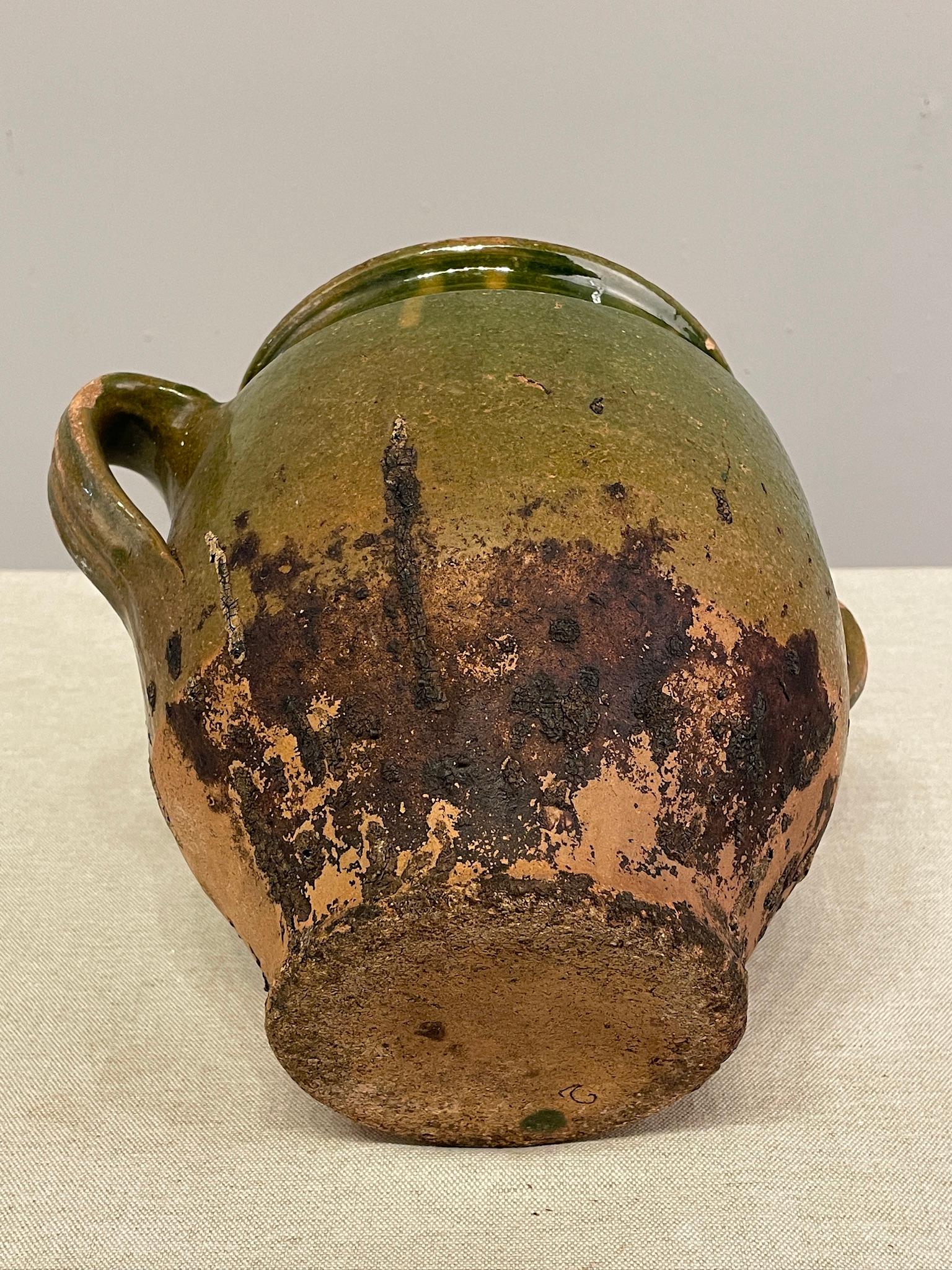 Early 20th French Green Glazed Pottery In Good Condition For Sale In Winter Park, FL