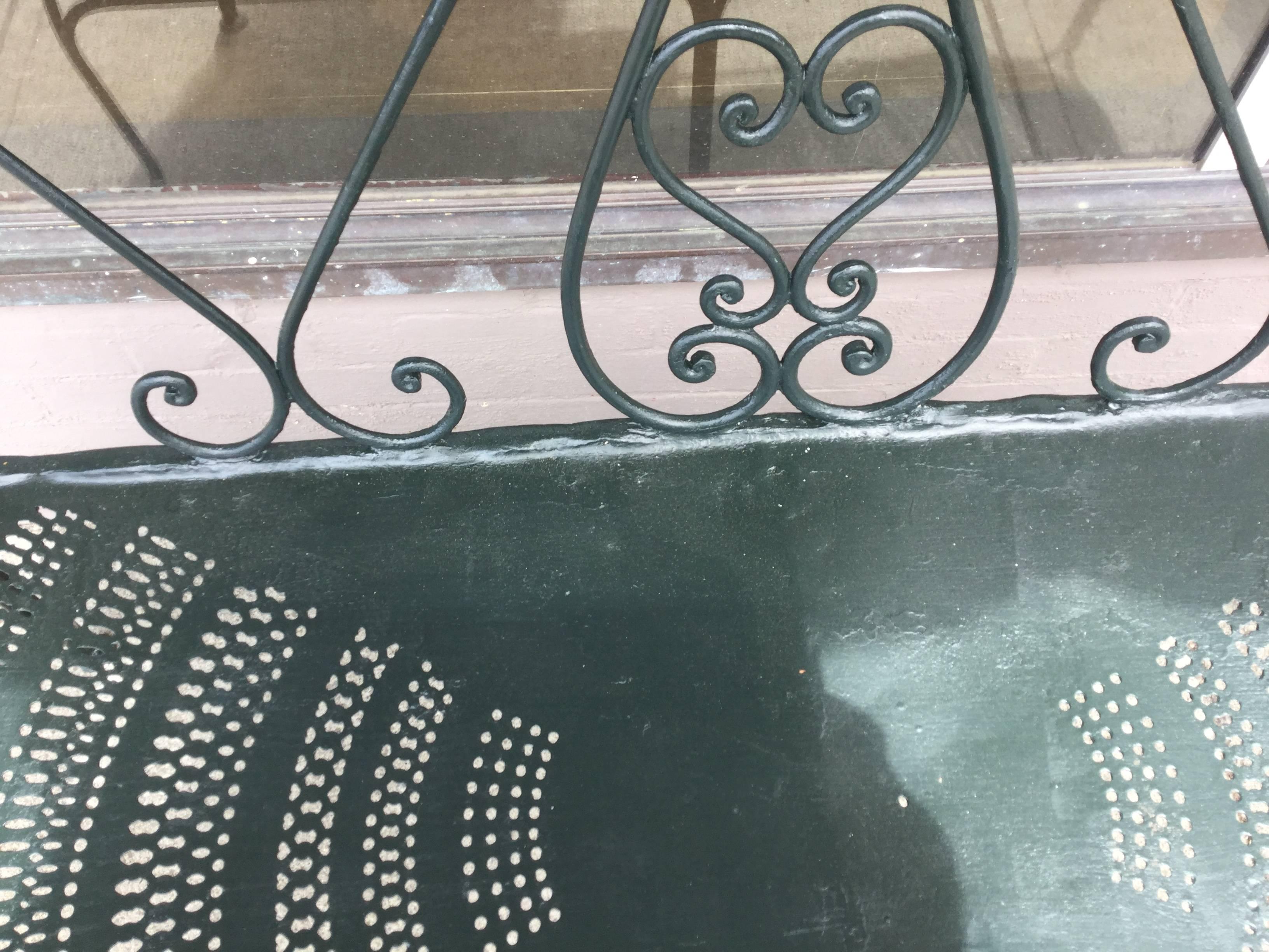 Early 20th French Iron Garden Bench For Sale 3