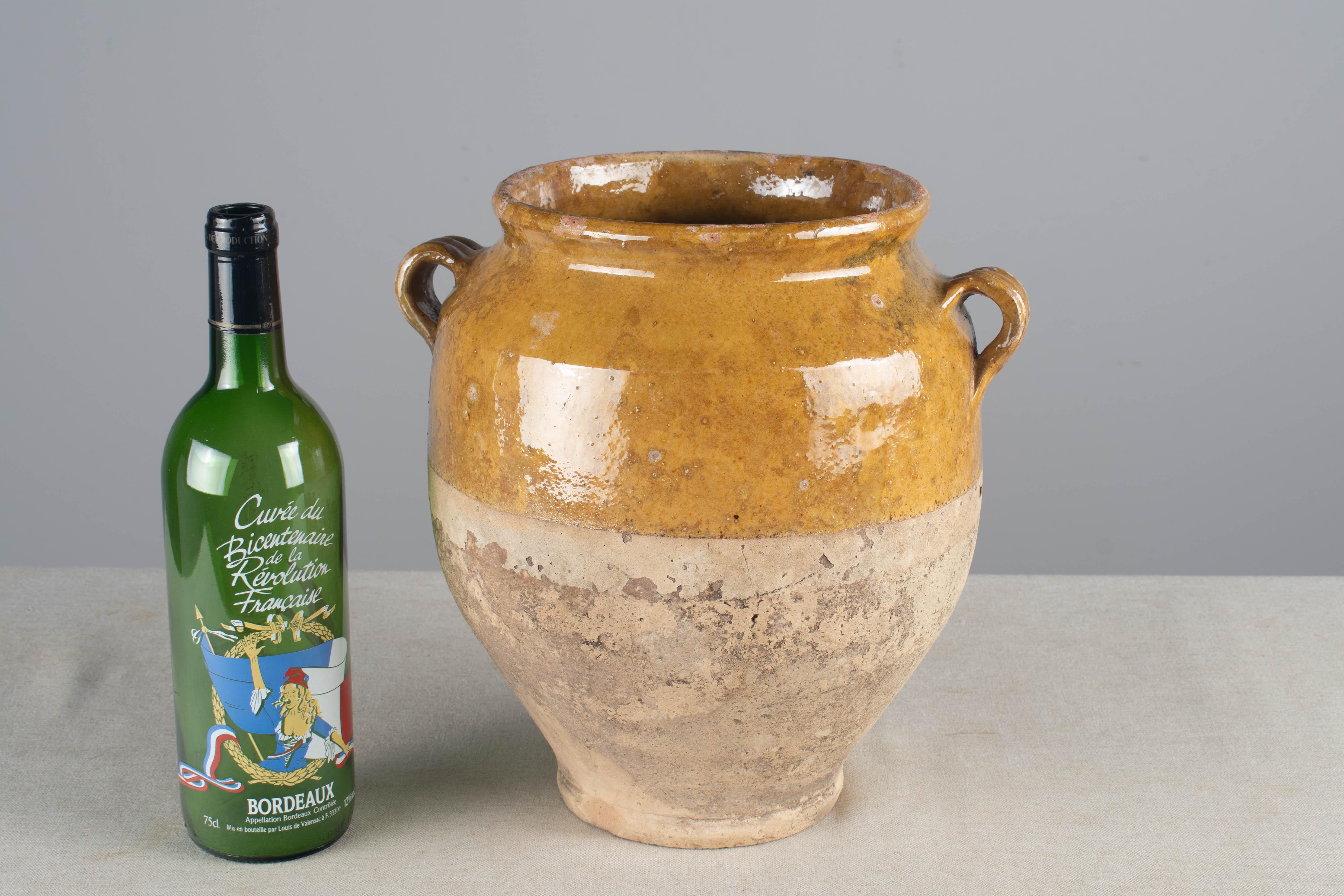 French Provincial Early 20th French Terracotta Vase or Pot à Confit 11