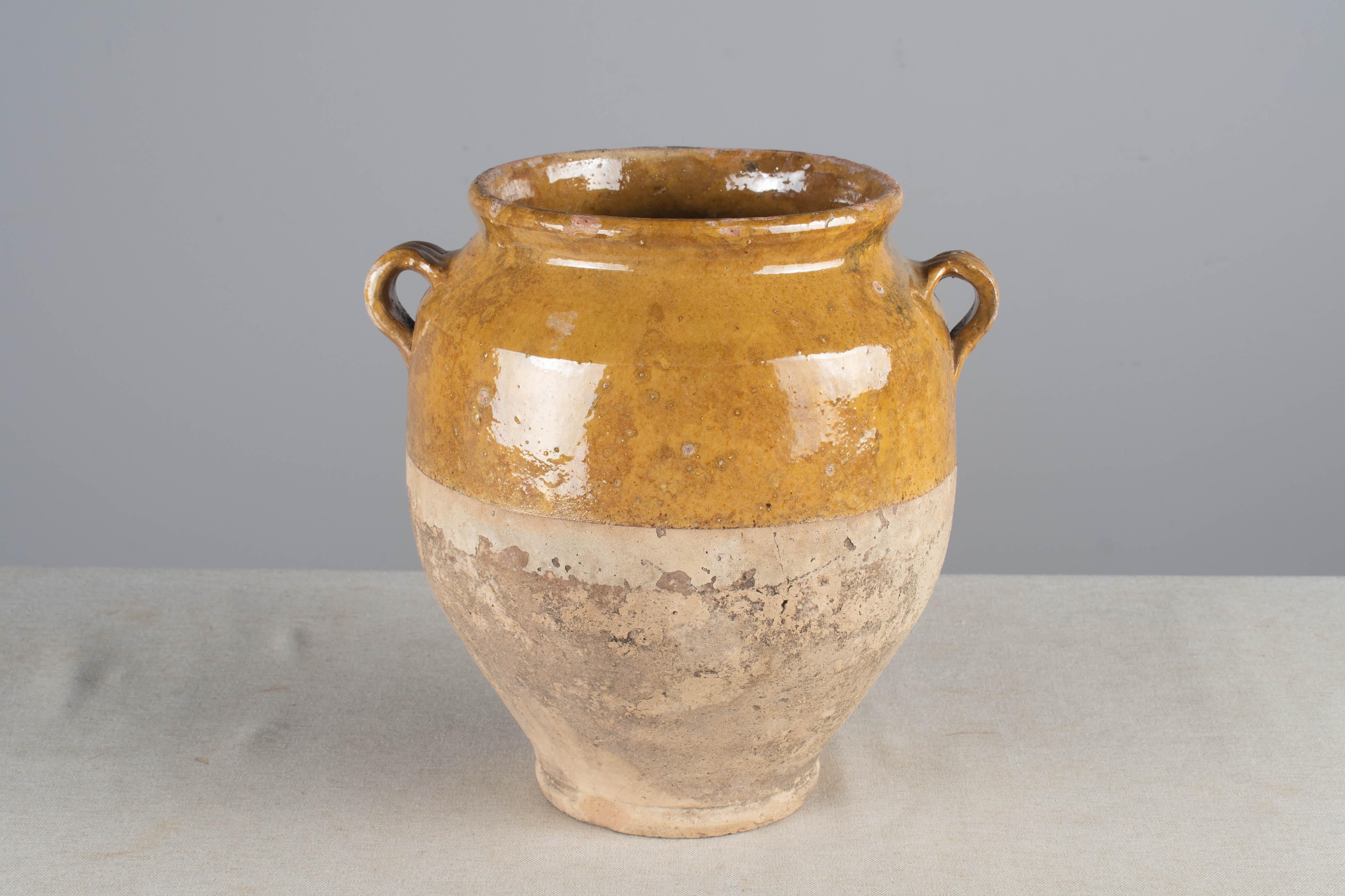 Glazed Early 20th French Terracotta Vase or Pot à Confit 11