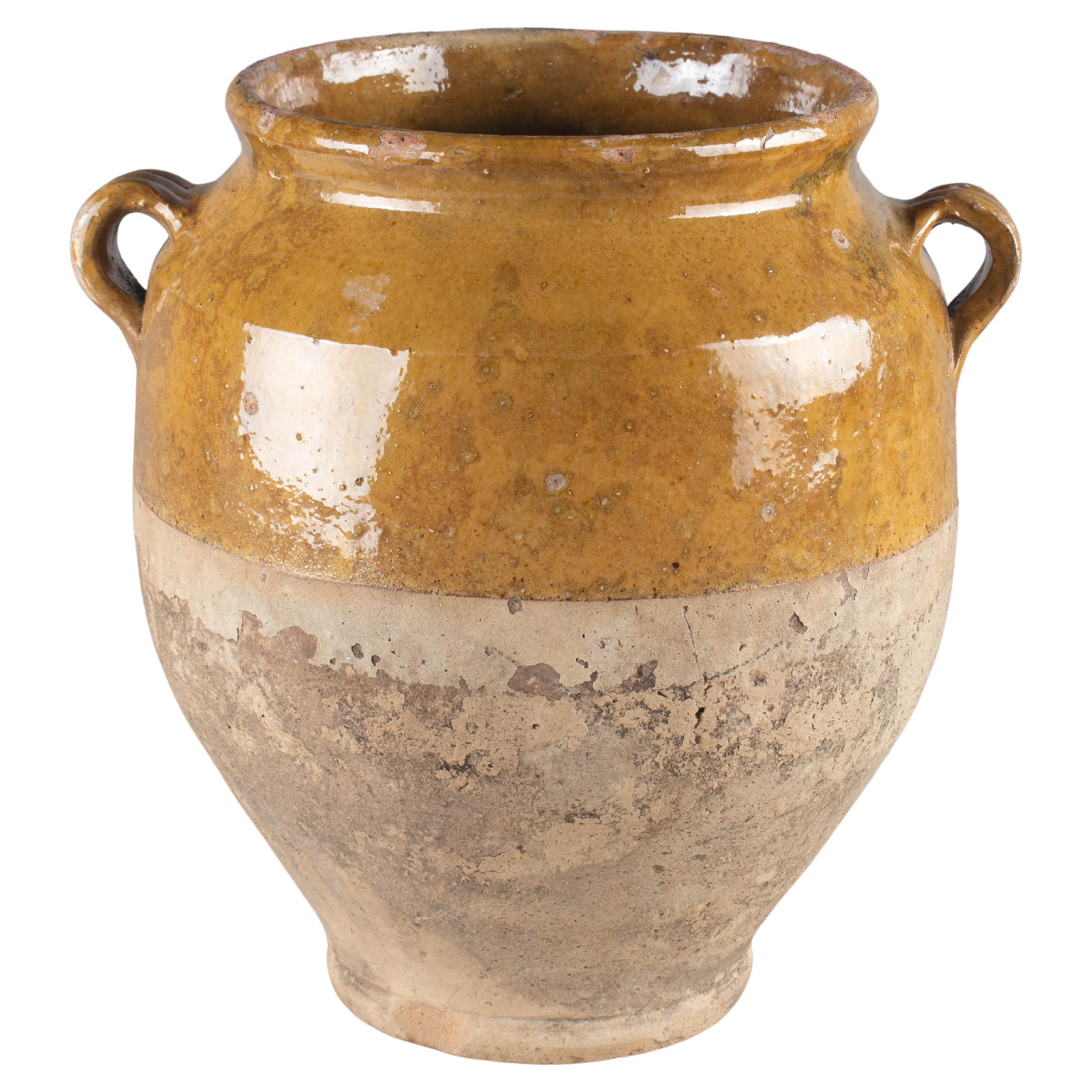 Early 20th French Terracotta Vase or Pot à Confit