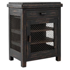 Early 20th French Wooden Cabinet with Stone Top