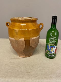 Early 20th French Yellow Glazed Pottery