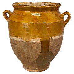 Anfang des 20. Jahrhunderts Französisch Gelb glasierte Keramik