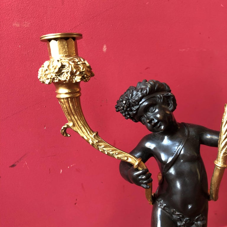 Early 20th Important Pair of Candelabras For Sale at 1stDibs