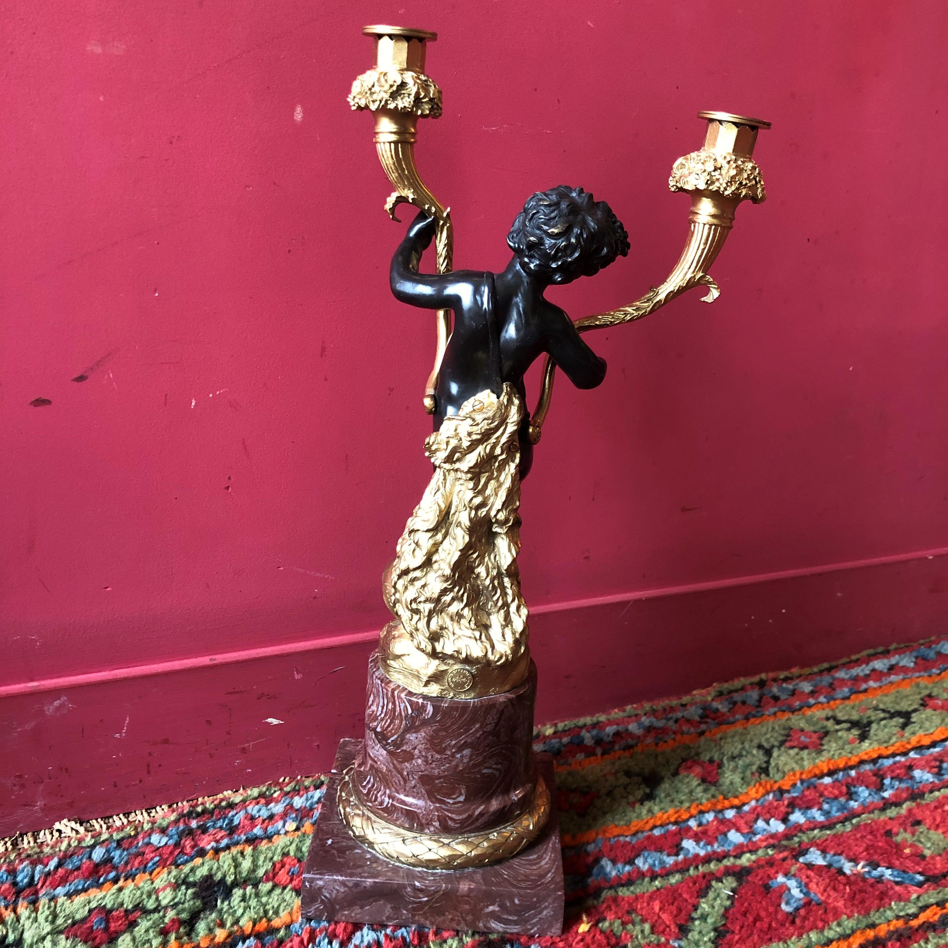 Early 20th Important Pair of Candelabras For Sale 6