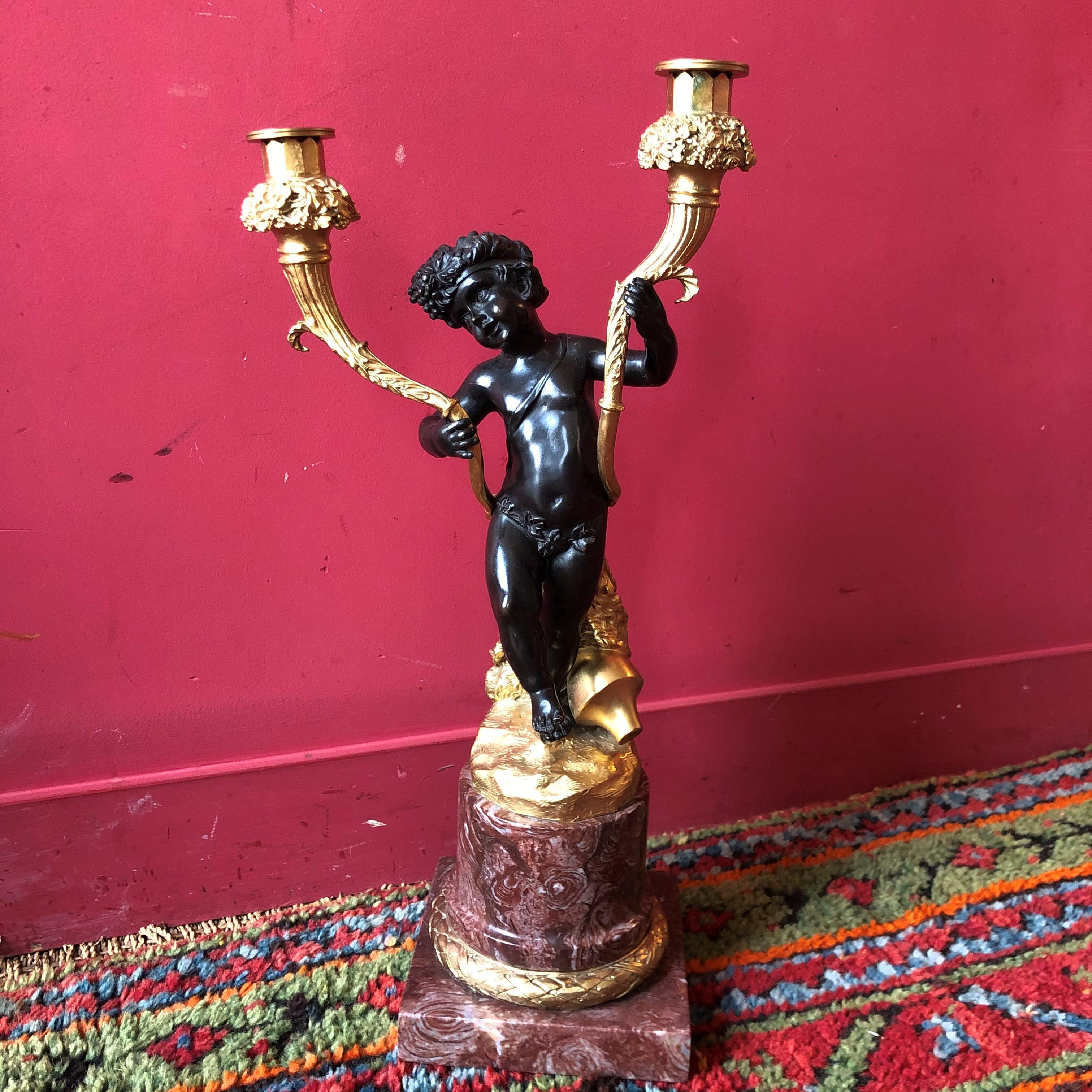 Early 20th Important Pair of Candelabras For Sale 1