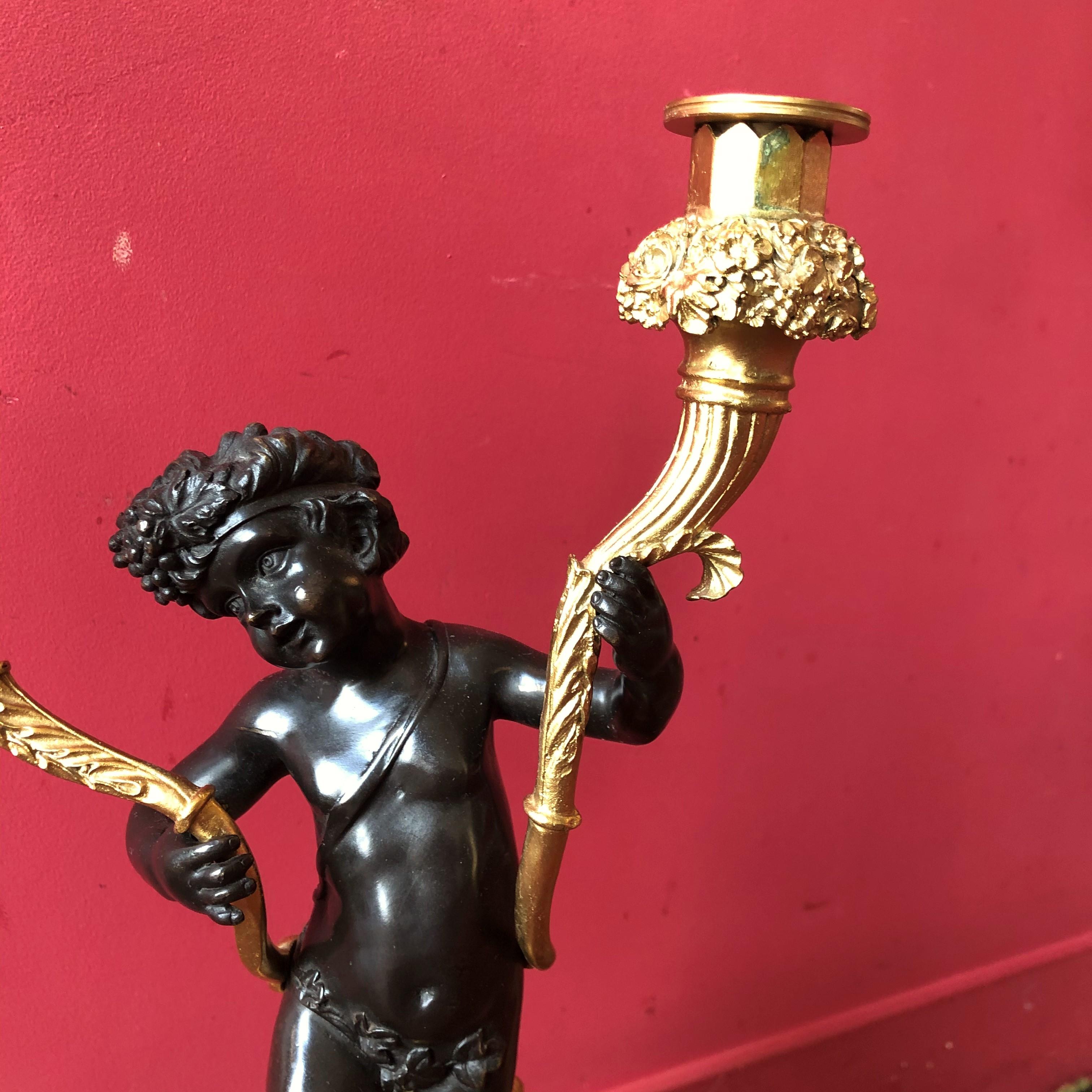 Early 20th Important Pair of Candelabras For Sale 2