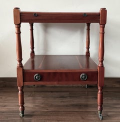 Early 20th Pair of Oak Nightstands with drawer and One Shelve
