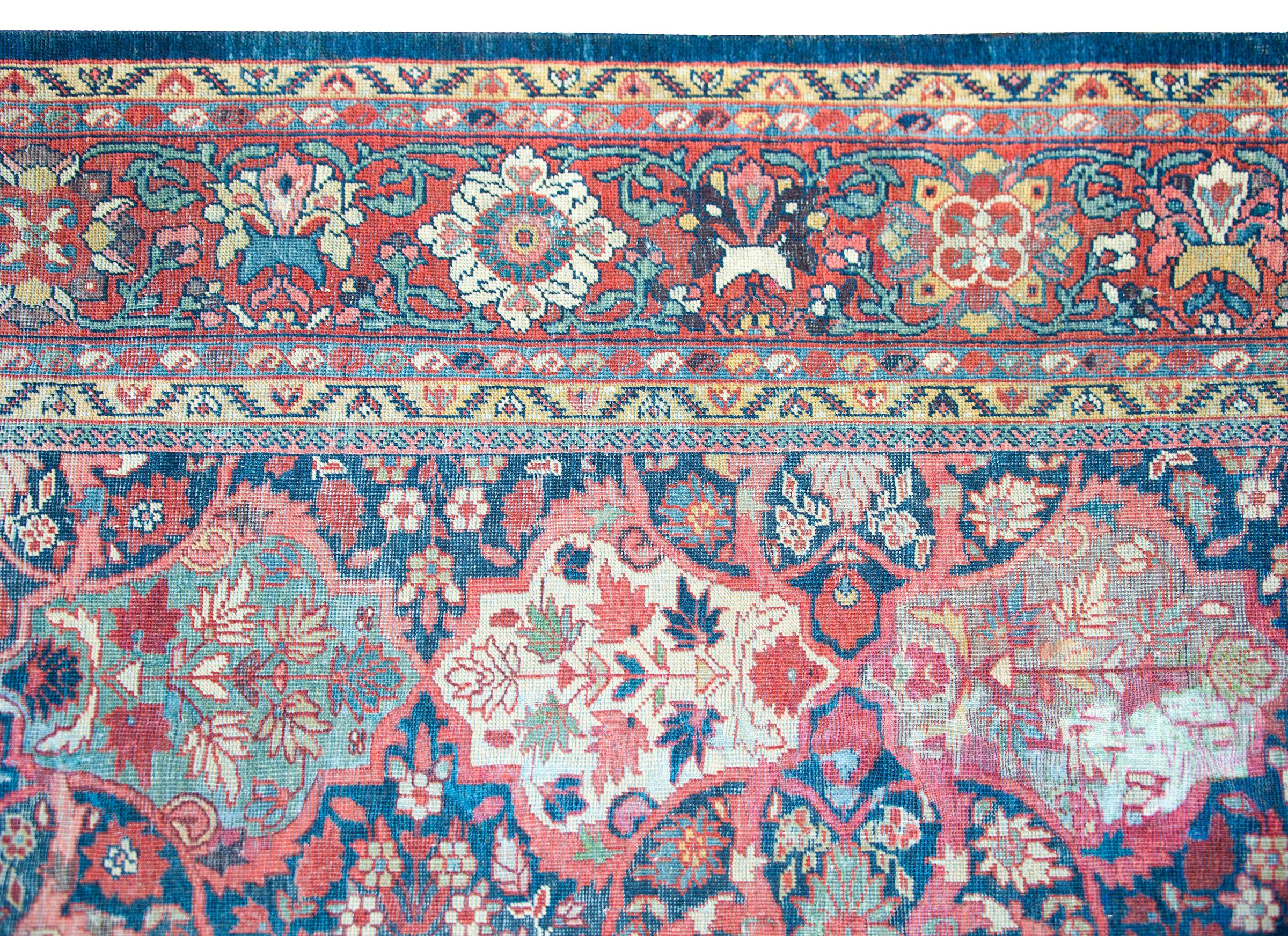 Early 20th Persian Mahal Rug For Sale 2