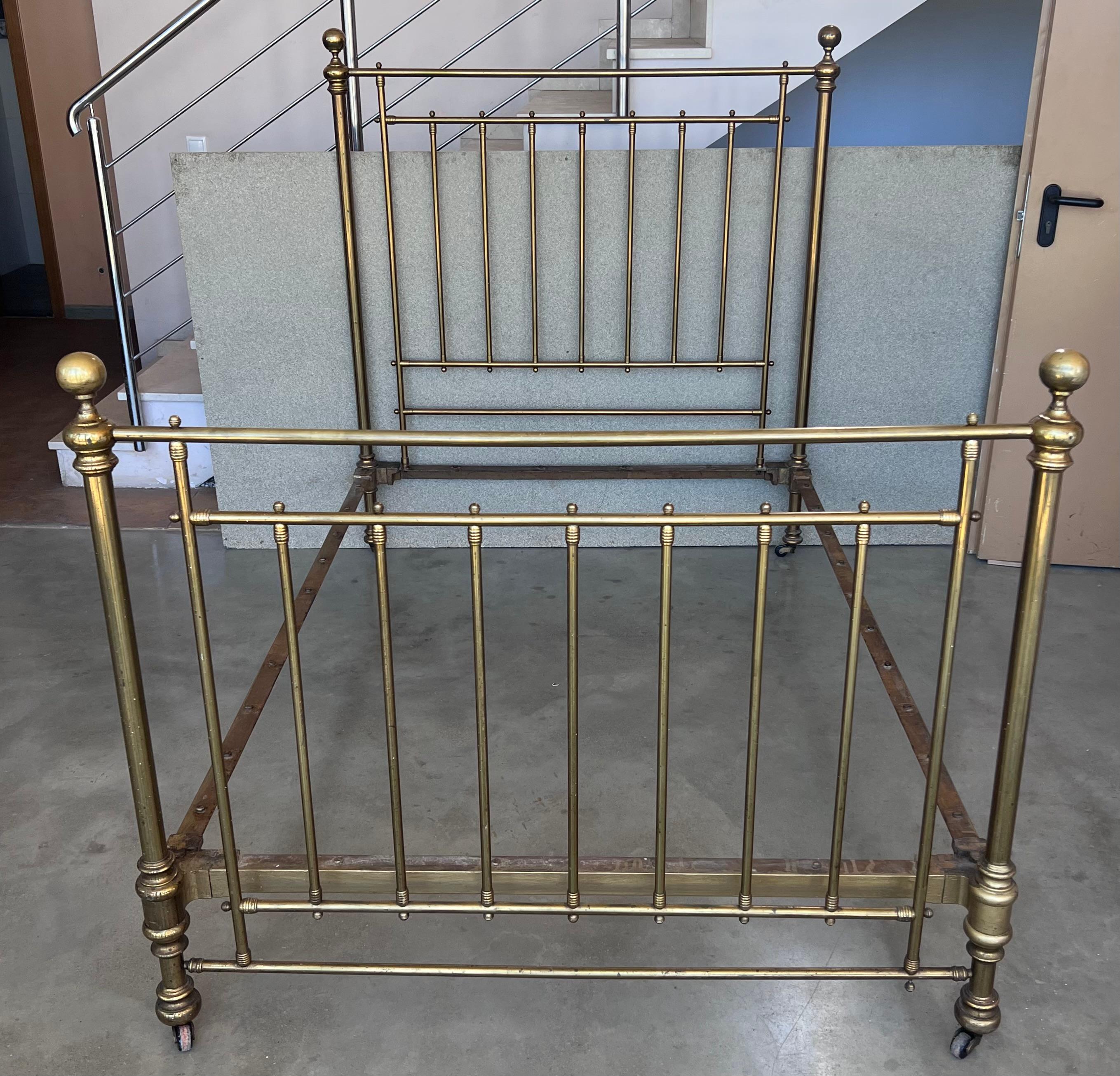 vintage bronze bed frame