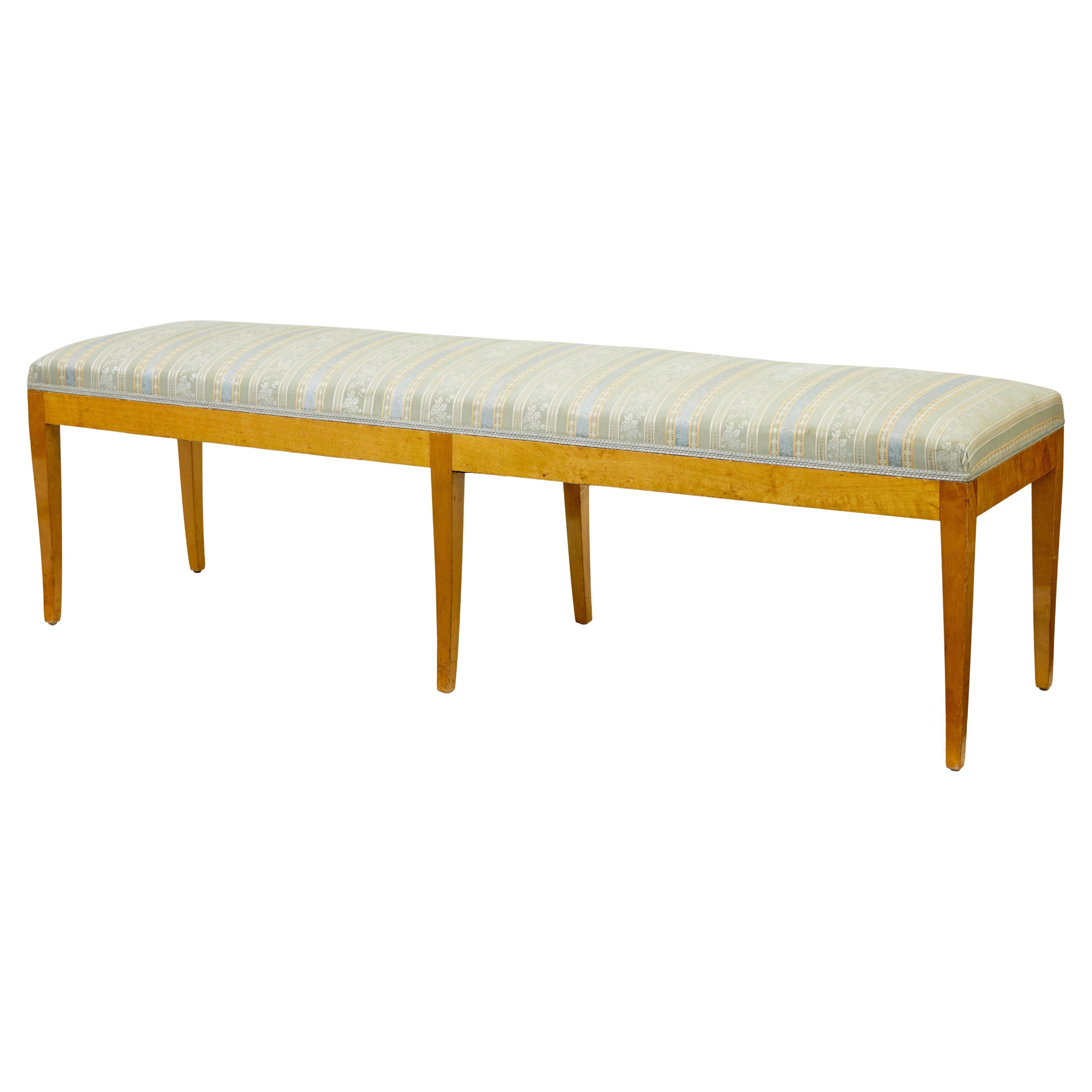 Tabouret de chambre en bouleau du début du 20e siècle