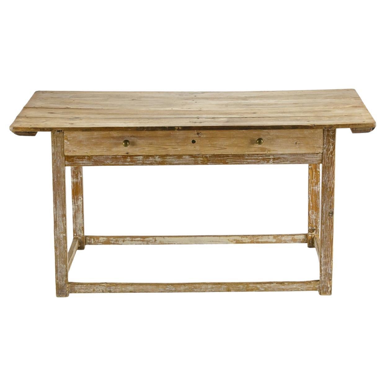 Early 20th Swedish Scrub Top Prep Table For Sale