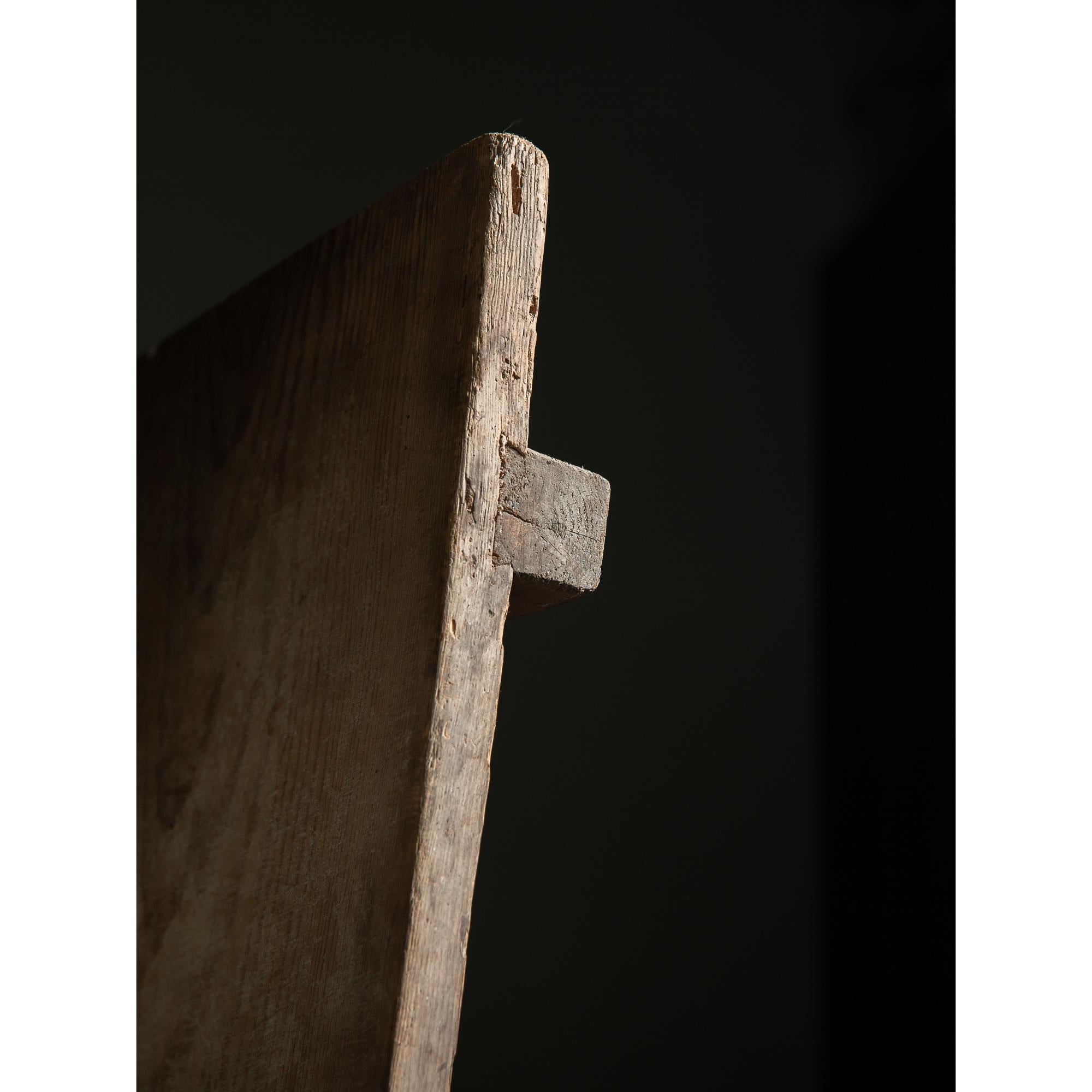 inizio 20° Wabi sabi giapponese, decorazione da parete in legno, mingei primitivo in vendita 1