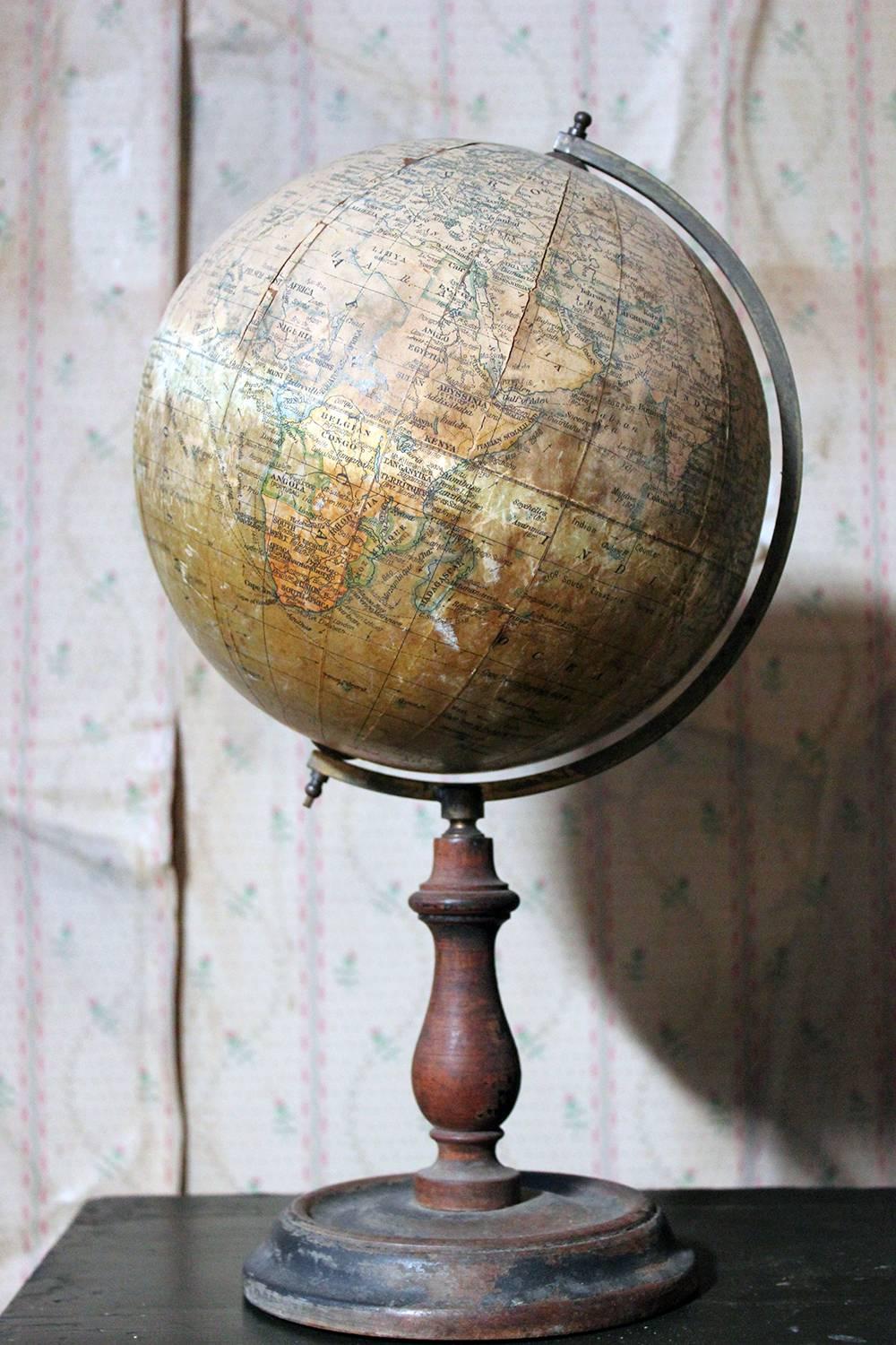 Early 20th Century 8” Terrestrial Table Globe ‘Geographia’, circa 1920-1925 6