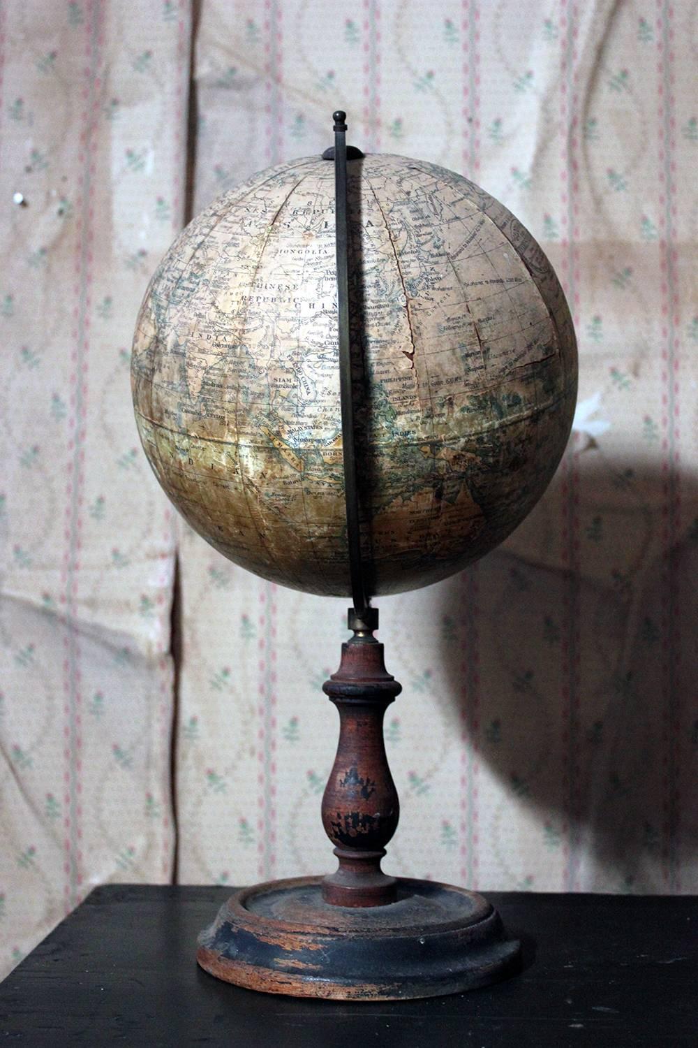 Early 20th Century 8” Terrestrial Table Globe ‘Geographia’, circa 1920-1925 7