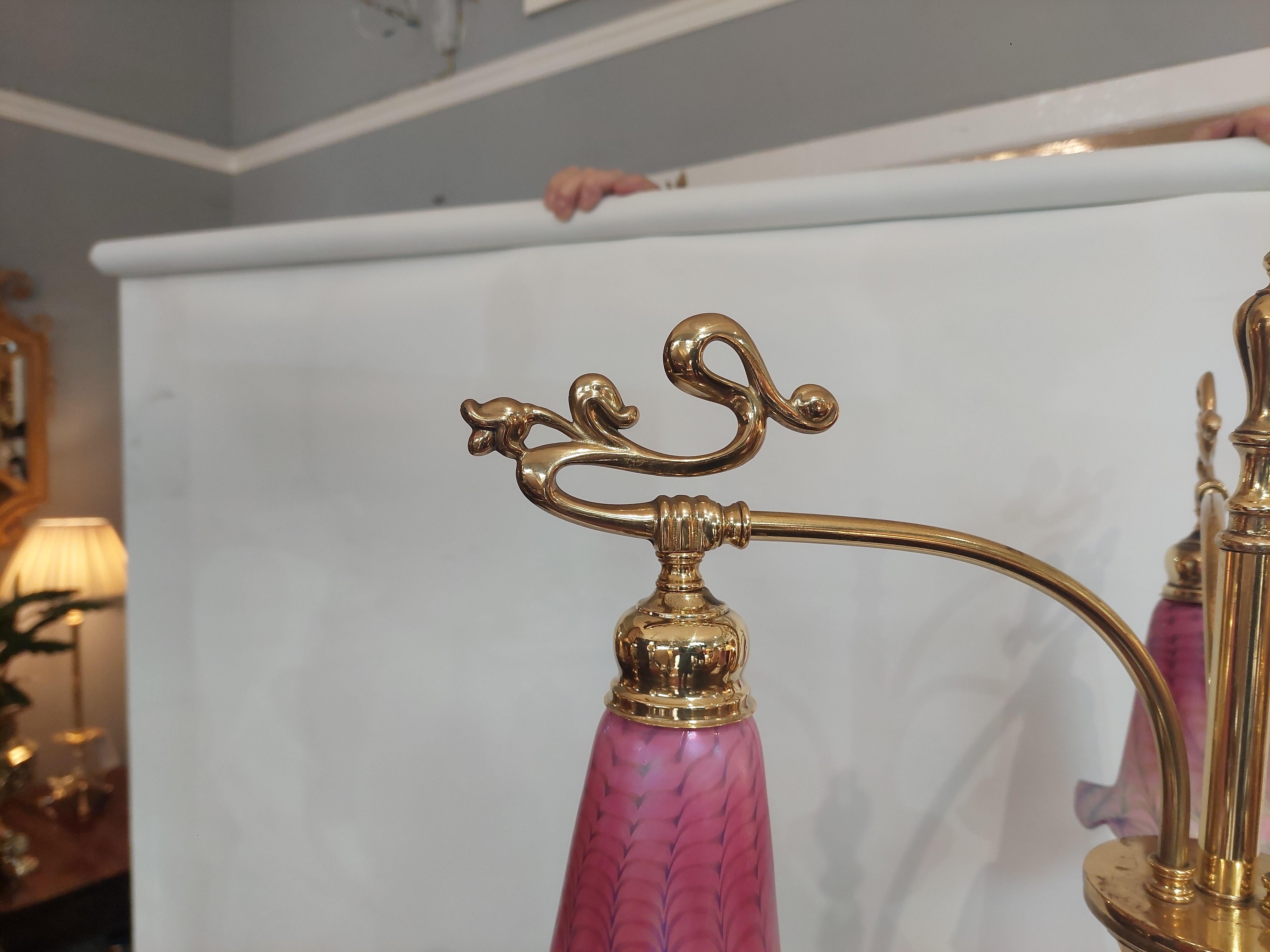 Lampe standard en laiton Art Nouveau du début du 20e siècle en vente 1