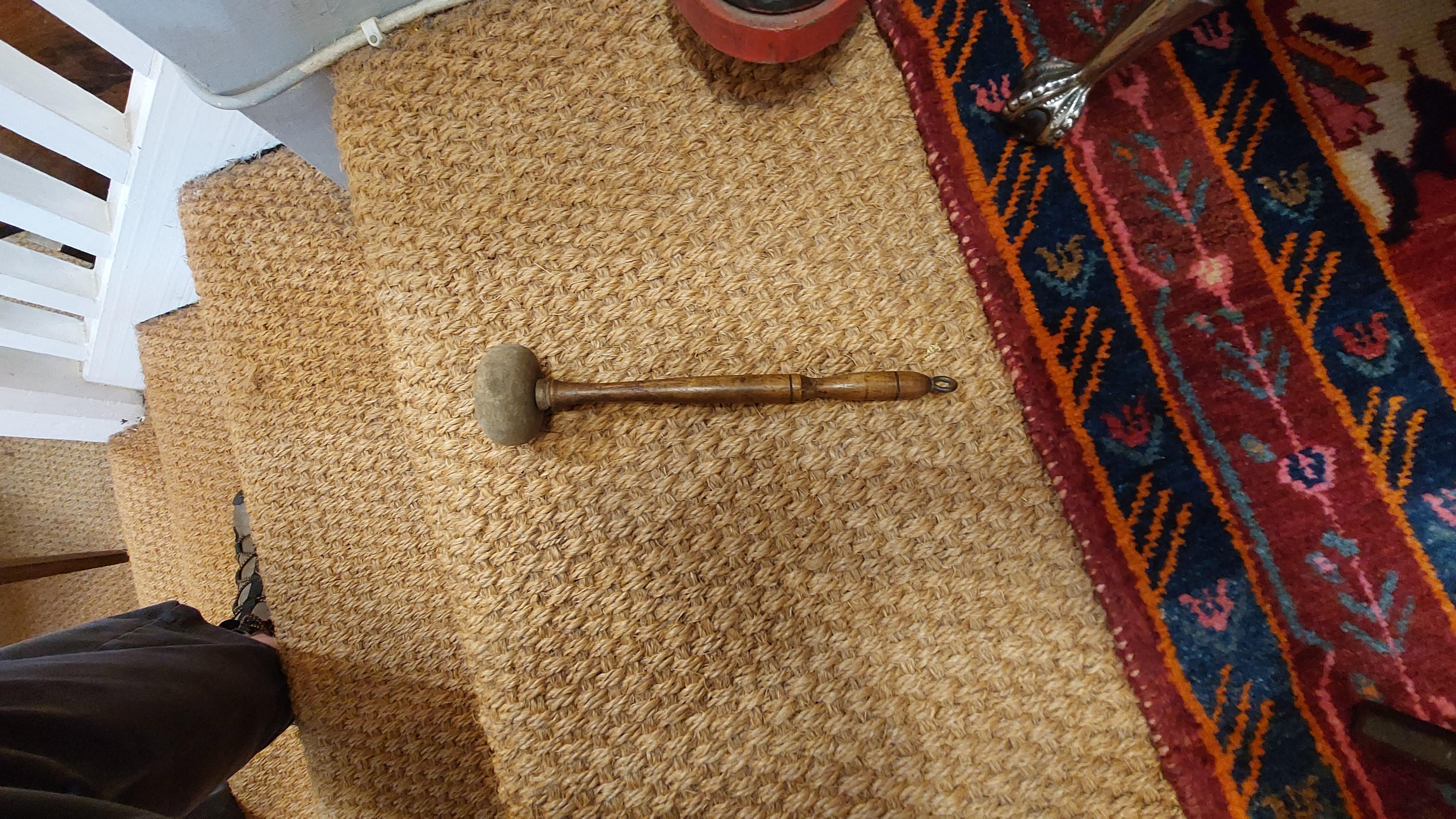 Ottone Gong in ottone e Oak dei primi del Novecento in vendita