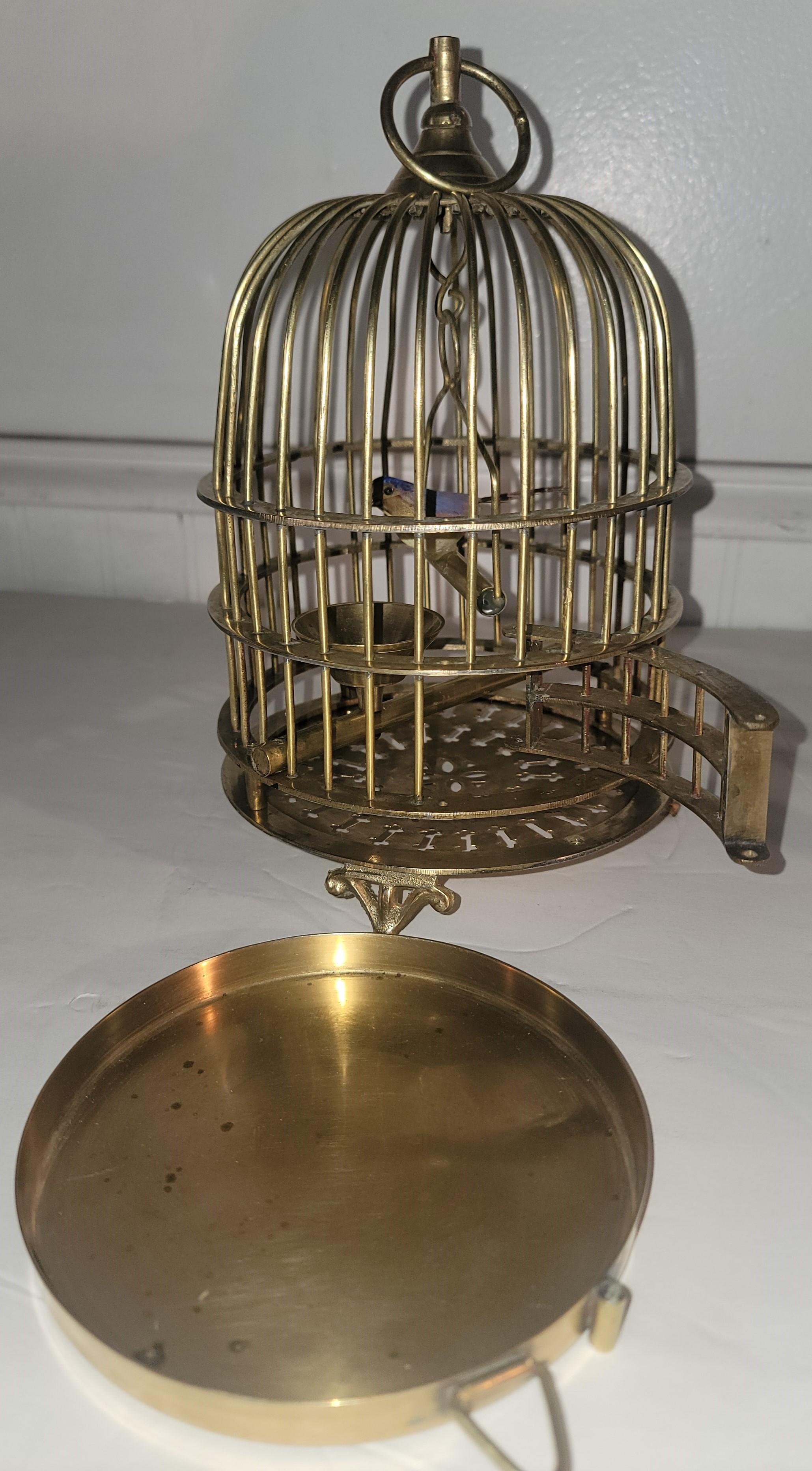 Early 20Thc Brass Bird Cage For Sale 3