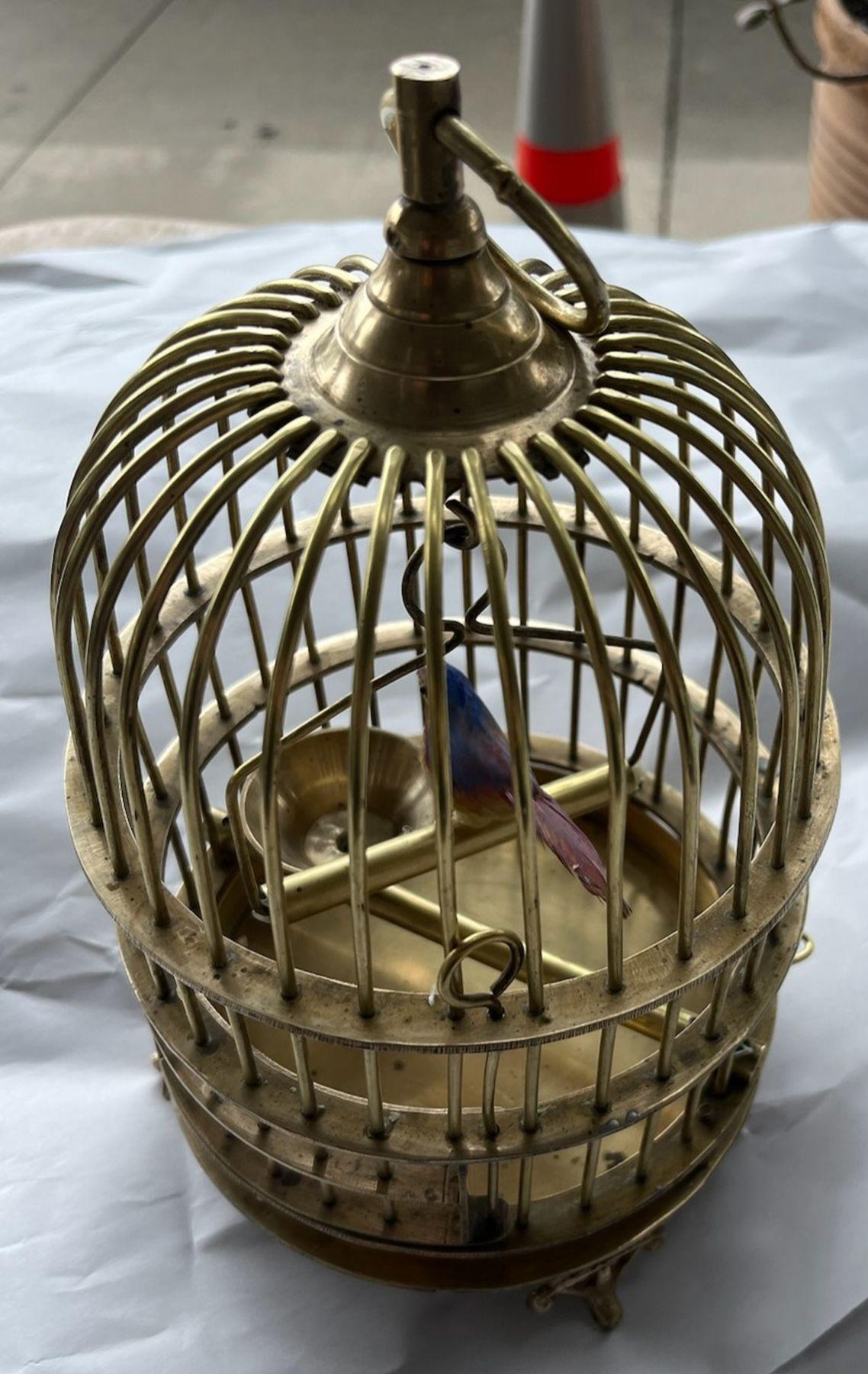 Hand-Crafted Early 20Thc Brass Bird Cage For Sale