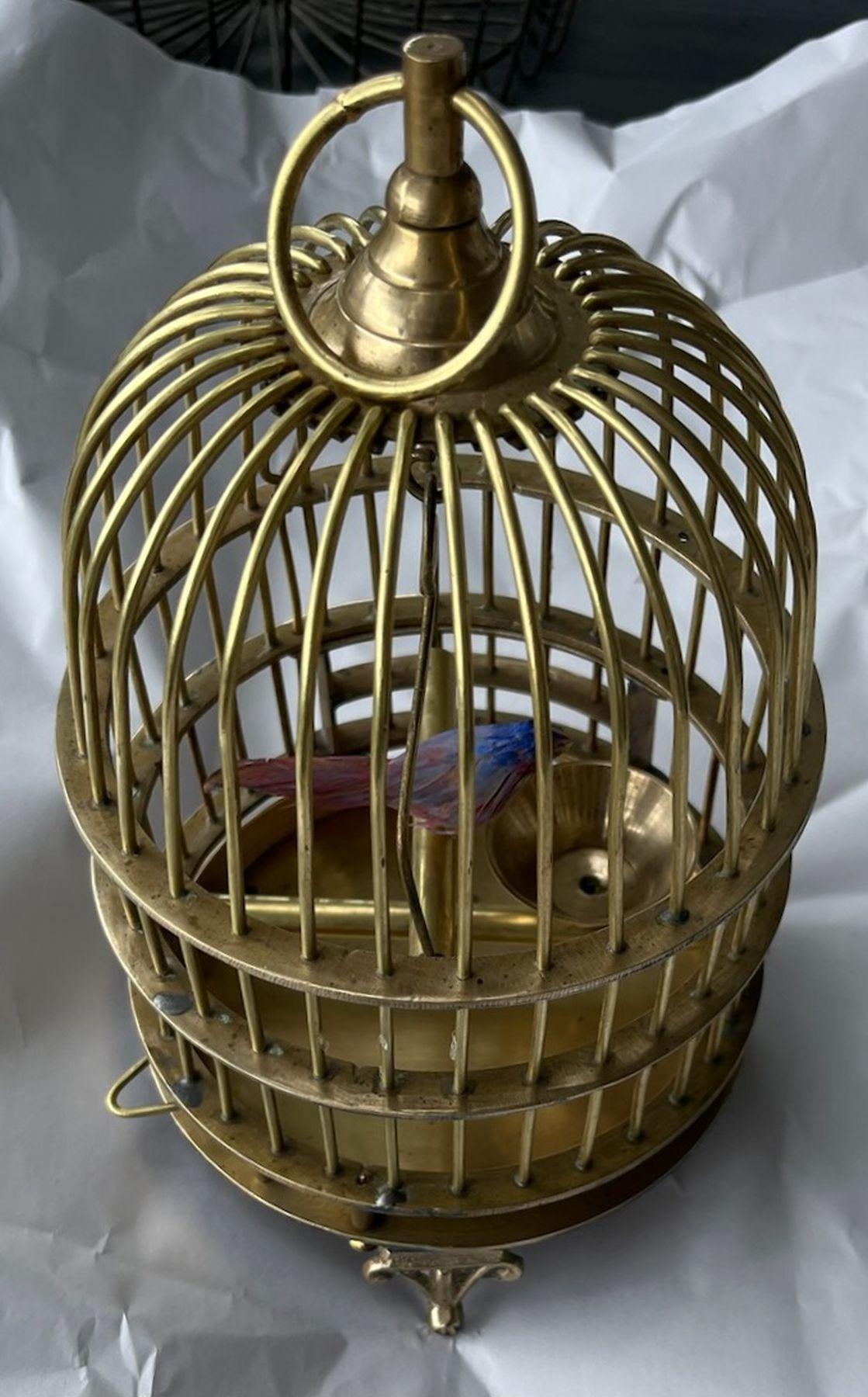 Early 20th Century Early 20Thc Brass Bird Cage For Sale