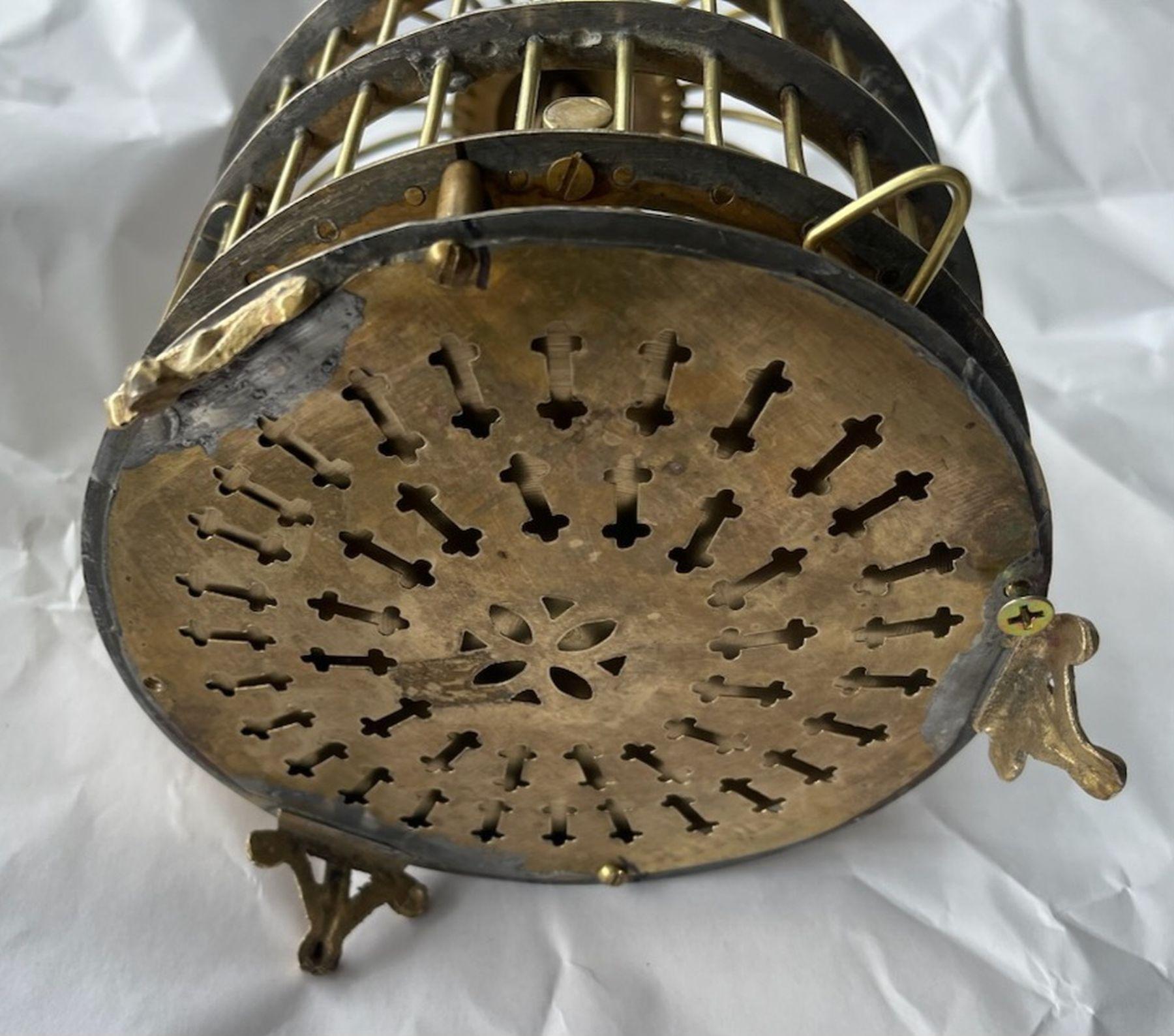 Early 20Thc Brass Bird Cage For Sale 1